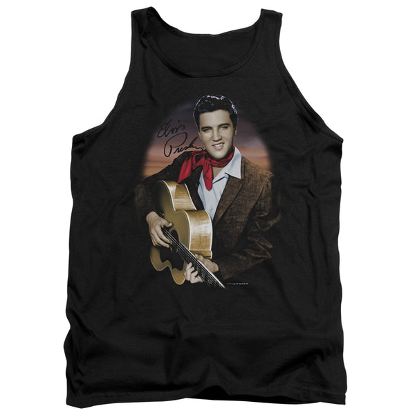 Elvis Presley - Red Scarf #2 Adult Tank Top