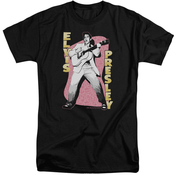 Elvis Presley - Pink Rock Adult Tall Fit Short Sleeve