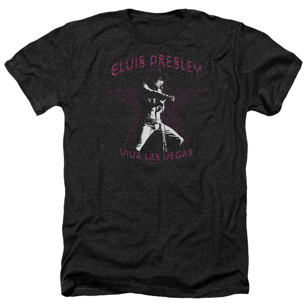 Elvis Presley - Viva Las Vegas Star Adult Regular Fit Heather Short Sleeve