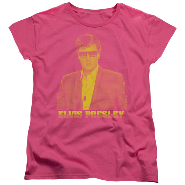 Elvis Presley - Yellow Elvis Women's Short Sleeve