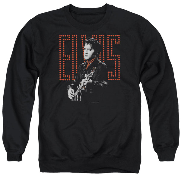 Elvis Presley - Red Guitarman Adult Crewneck Sweatshirt