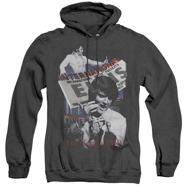 Elvis Presley - International Hotel Adult Heather Hoodie