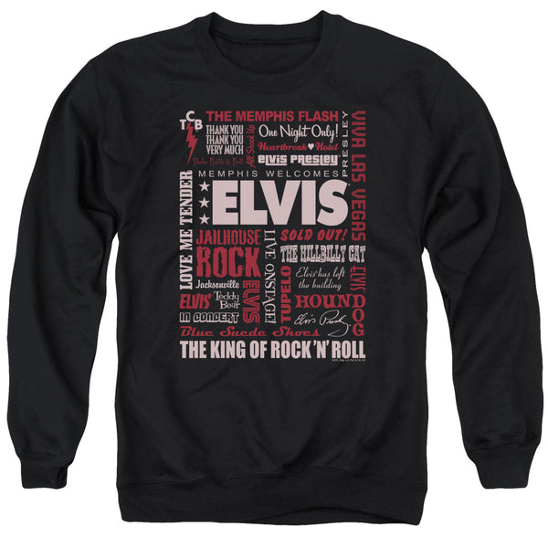 Elvis Presley - Whole Lotta Type Adult Crewneck Sweatshirt