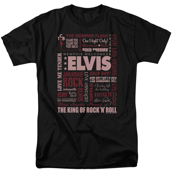 Elvis Presley - Whole Lotta Type Adult Regular Fit Short Sleeve
