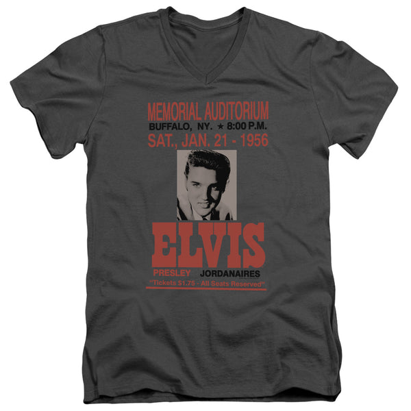 Elvis Presley - Buffalo 1956 Adult Slim Fit V Neck Cotton