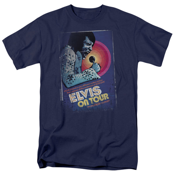Elvis Presley - On Tour Poster Adult Regular Fit Short Sleeve