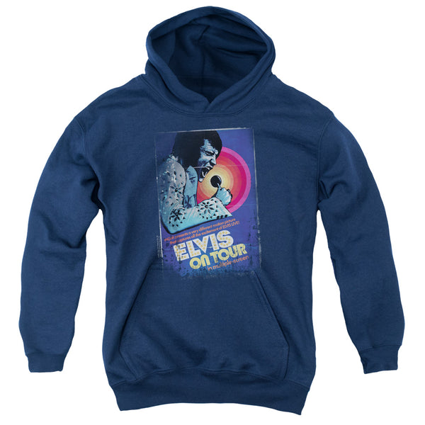 Elvis Presley - On Tour Poster Youth Hooded Sweatshirt