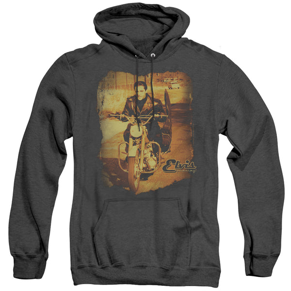 Elvis Presley - Hit The Road Adult Heather Hoodie