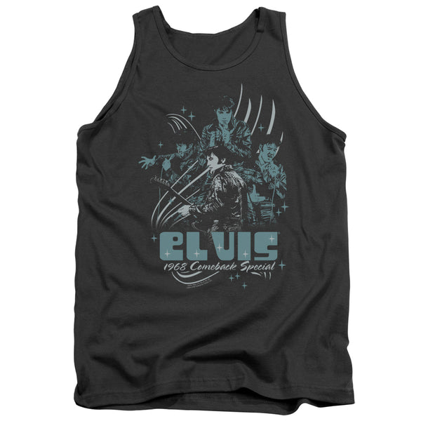 Elvis Presley - 68 Leather Adult Tank Top