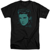 Elvis Presley - Young Dots Adult Tall Fit Short Sleeve