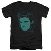 Elvis Presley - Young Dots Adult Slim Fit V Neck Cotton