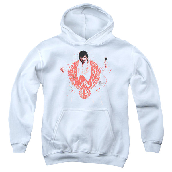 Elvis Presley - Red Pheonix Youth Hooded Sweatshirt