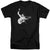 Elvis Presley - Black&White Guitarman Adult Tall Fit Short Sleeve