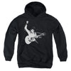 Elvis Presley - Black&White Guitarman Youth Hooded Sweatshirt