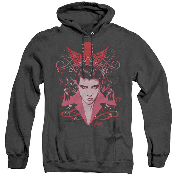 Elvis Presley - Lets Face It Adult Heather Hoodie