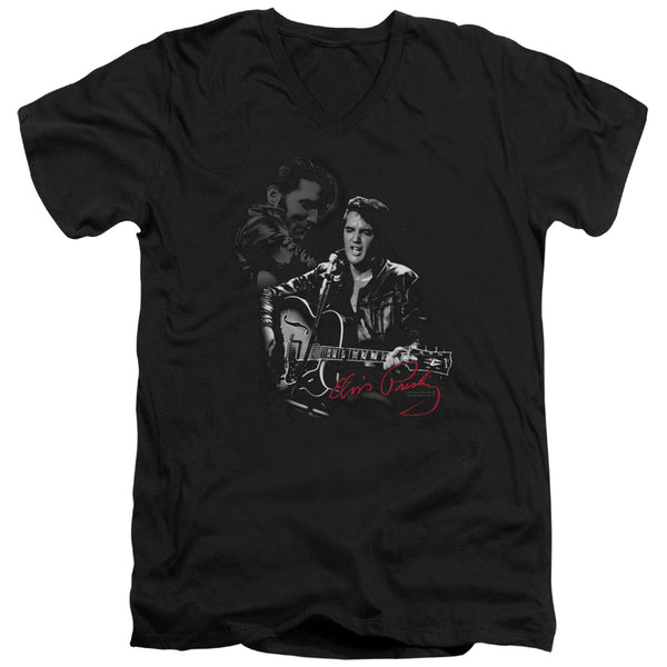 Elvis Presley - Show Stopper Adult Slim Fit V Neck Cotton