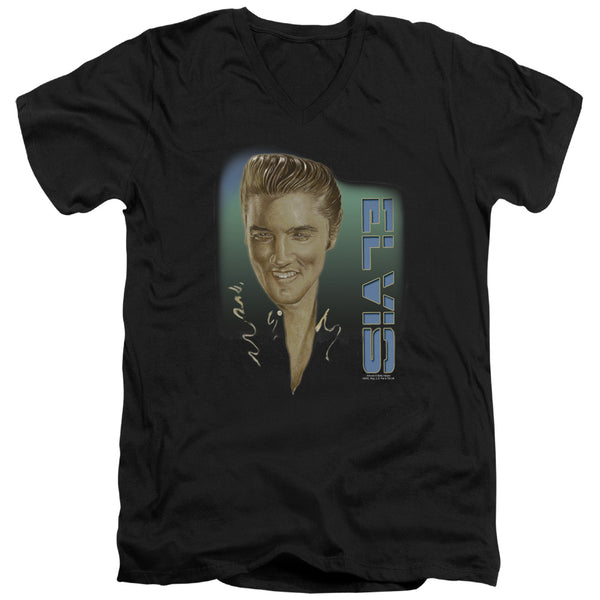 Elvis Presley - Elvis 56 Adult Slim Fit V Neck Cotton