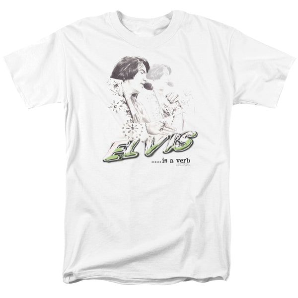 Elvis Presley - Elvis Is A Verb Adult Regular Fit Short Sleeve