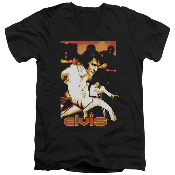 Elvis Presley - Showman Adult Slim Fit V Neck Cotton