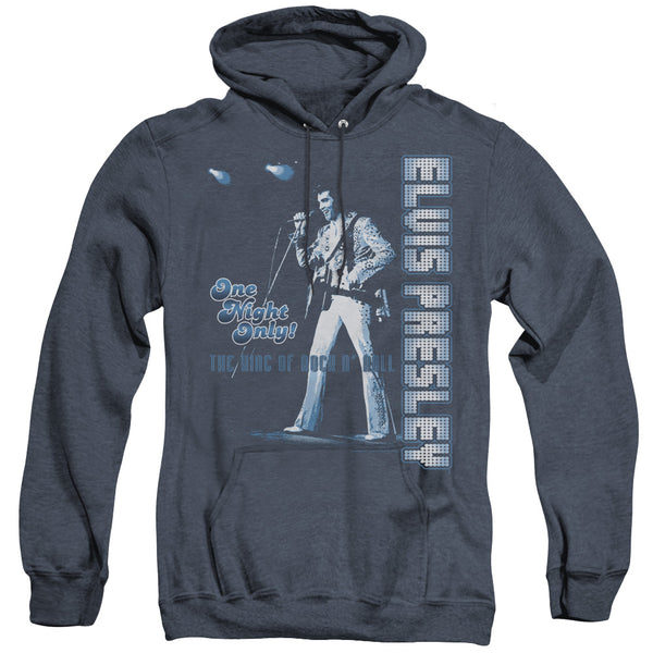Elvis Presley - One Night Only Adult Heather Hoodie