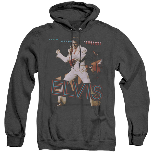 Elvis Presley - Hit The Lights Adult Heather Hoodie