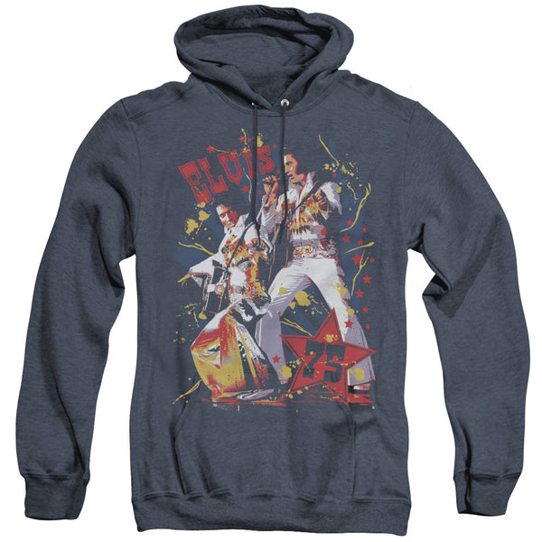 Elvis Presley - Eagle Elvis Adult Heather Hoodie