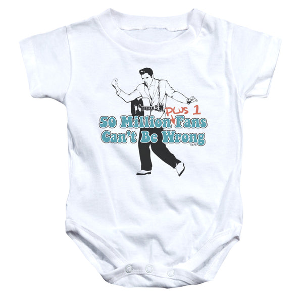 Elvis Presley - 50 Million Fans Plus 1 Infant Snapsuit