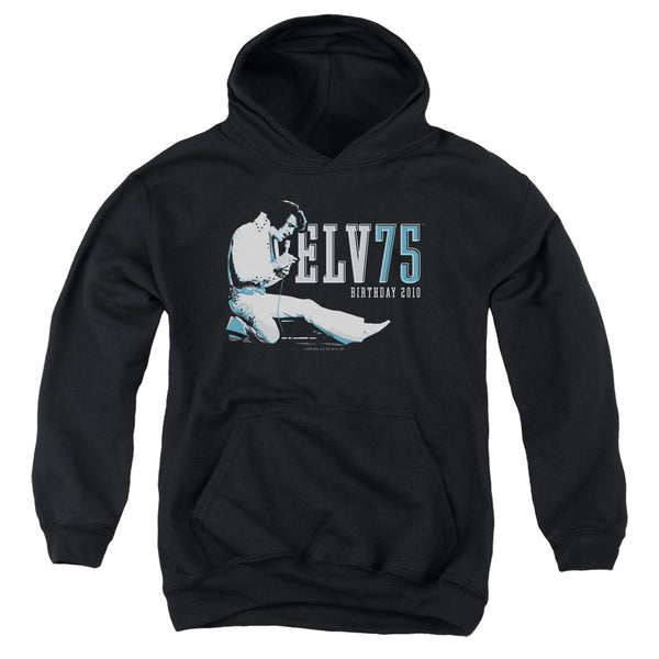 Elvis Presley - Elv 75 Logo Youth Hooded Sweatshirt