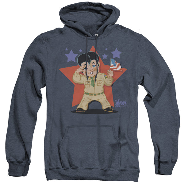Elvis Presley - Lil G I Adult Heather Hoodie