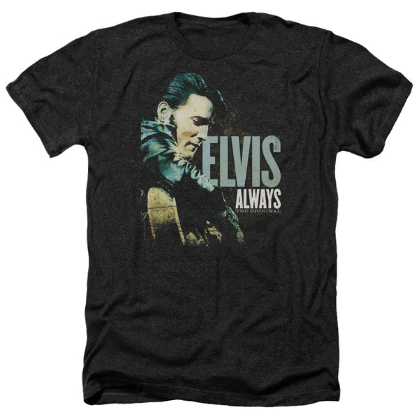 Elvis Presley - Always The Original Adult Regular Fit Heather Short Sleeve
