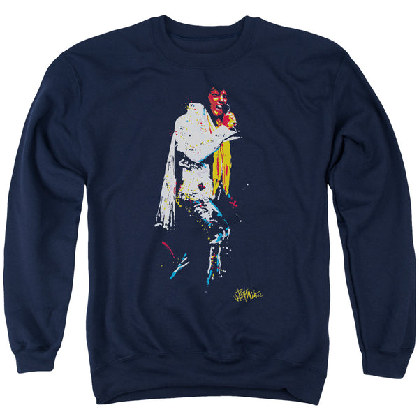 Elvis Presley - Yellow Scarf Adult Crewneck Sweatshirt