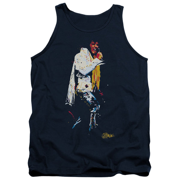 Elvis Presley - Yellow Scarf Adult Tank Top
