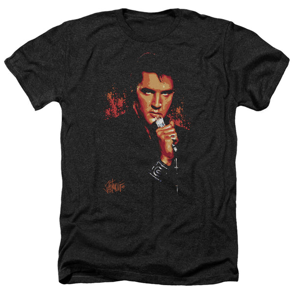Elvis Presley - Trouble Adult Regular Fit Heather Short Sleeve