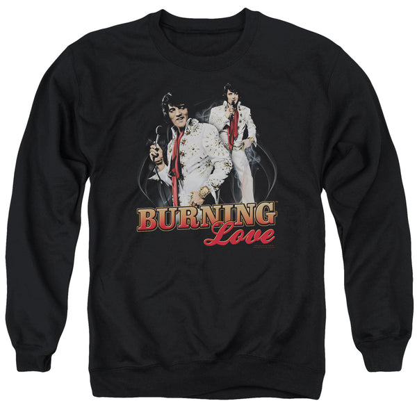 Elvis Presley - Burning Love Adult Crewneck Sweatshirt