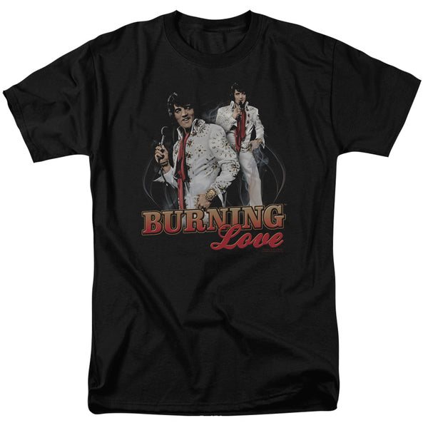 Elvis Presley - Burning Love Adult Regular Fit Short Sleeve