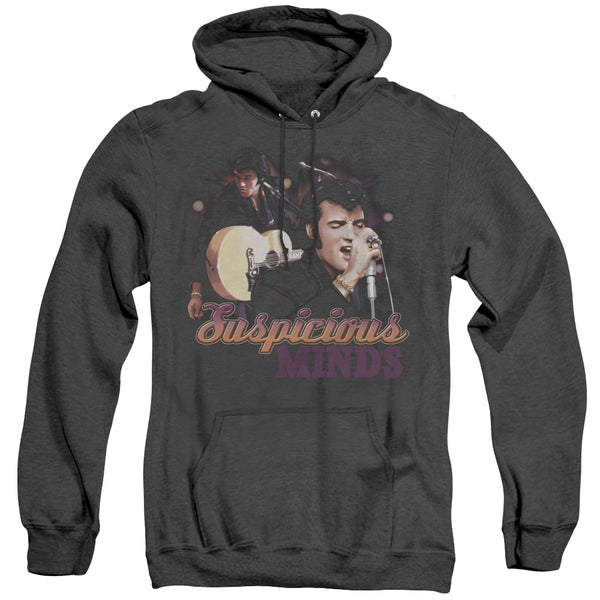 Elvis Presley - Suspicious Minds Adult Heather Hoodie