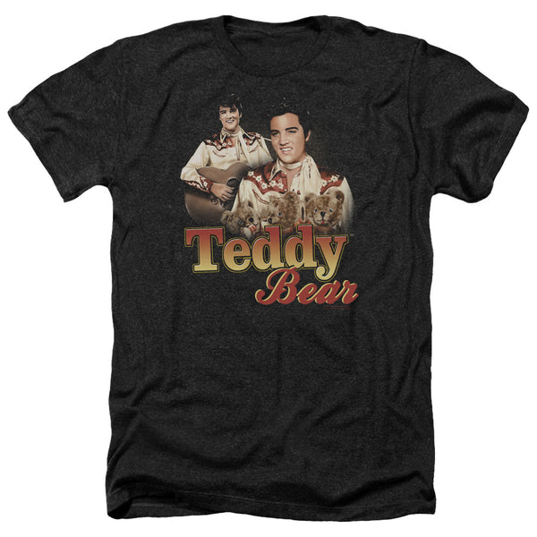 Elvis Presley - Teddy Bear Adult Regular Fit Heather Short Sleeve