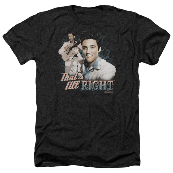 Elvis Presley - Thats All Right Adult Regular Fit Heather Short Sleeve