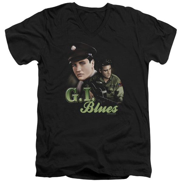 Elvis Presley - G I Blues Adult Slim Fit V Neck Cotton