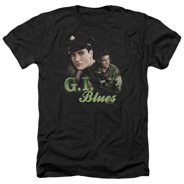 Elvis Presley - G I Blues Adult Regular Fit Heather Short Sleeve