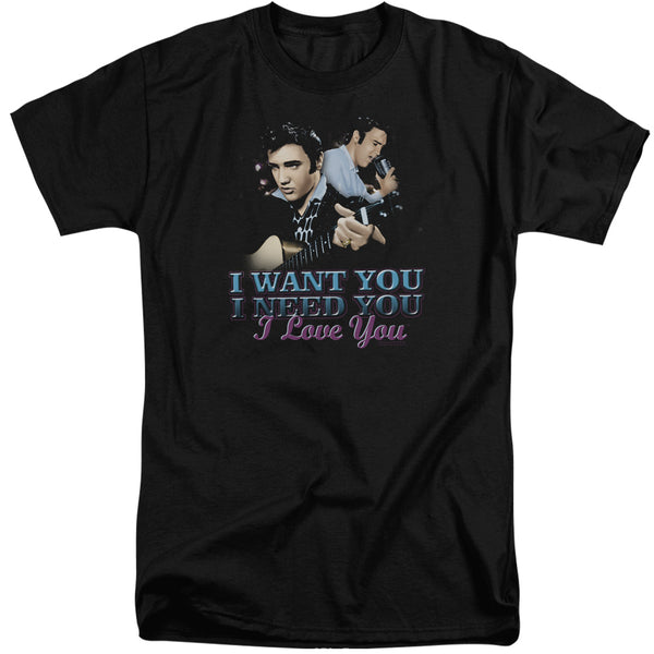 Elvis Presley - I Want You Adult Tall Fit Short Sleeve