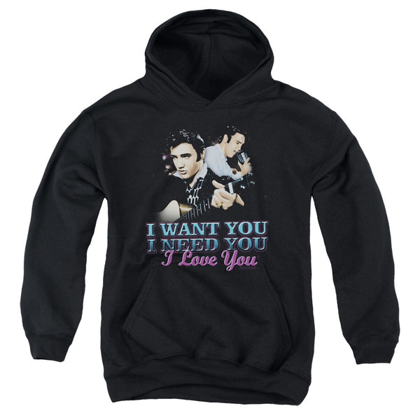 Elvis Presley - I Want You Youth Hooded Sweatshirt