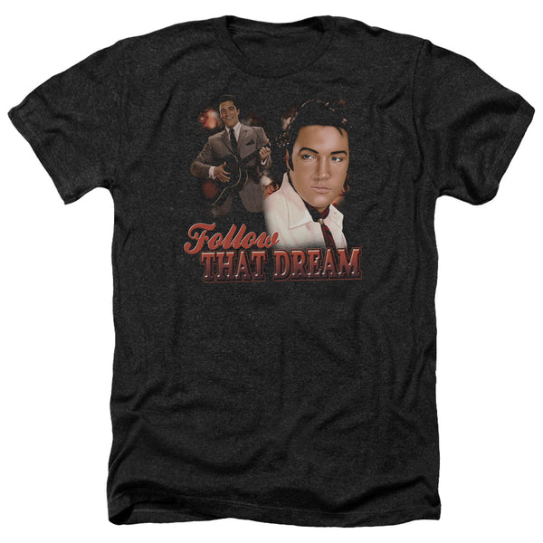 Elvis Presley - Follow That Dream Adult Regular Fit Heather Short Sleeve