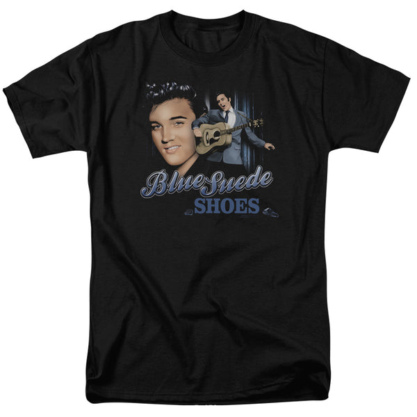 Elvis Presley - Blue Suede Shoes Adult Regular Fit Short Sleeve