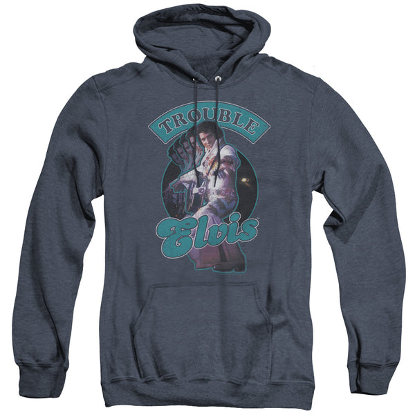 Elvis Presley - Total Trouble Adult Heather Hoodie