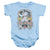 Elvis Presley - Distressed King Infant Snapsuit