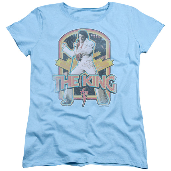 Elvis Presley - Distressed King Women's Short Sleeve