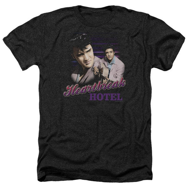 Elvis Presley - Heartbreak Hotel Adult Regular Fit Heather Short Sleeve