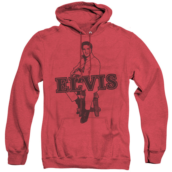 Elvis Presley - Jamming Adult Heather Hoodie