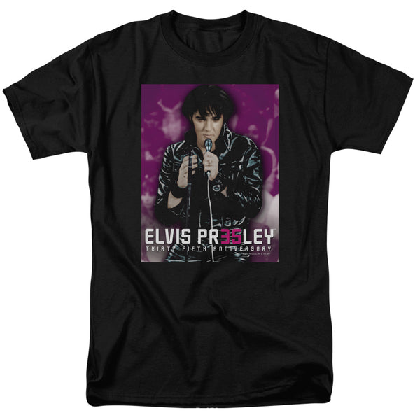 Elvis Presley - 35 Leather Adult Regular Fit Short Sleeve